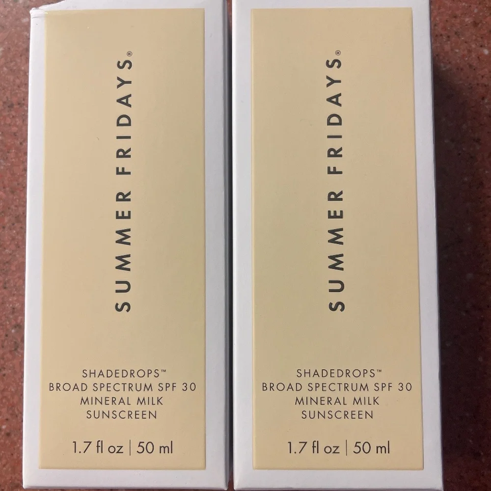 Summer Fridays Shadedrops Broad Spectrum SPF 30 Mineral Milk Sunscreen 1.7oz NEW - Picture 1 of 2